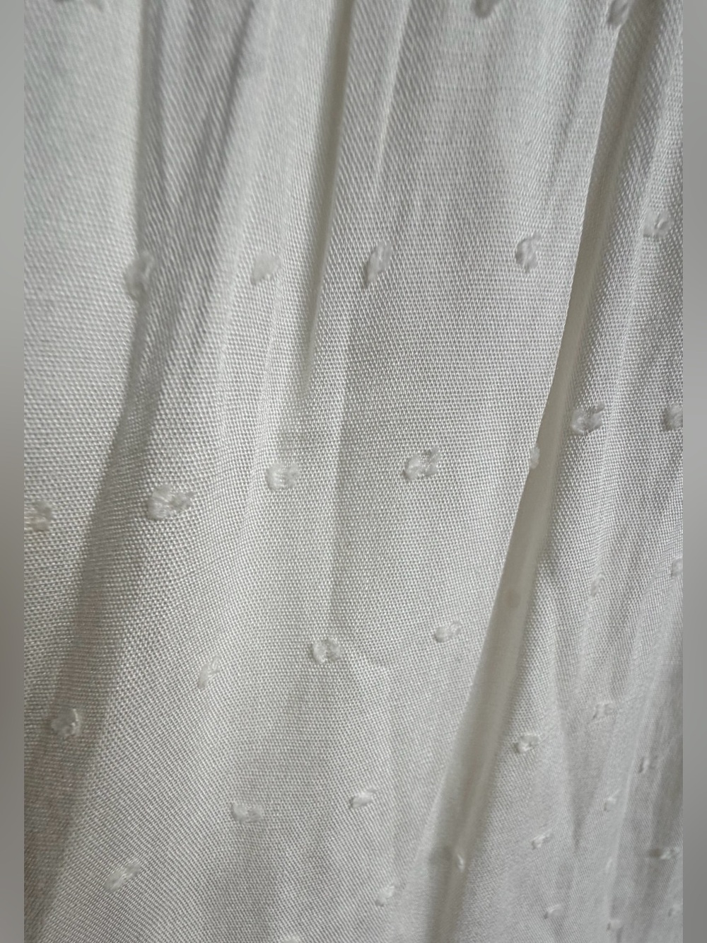 AQUA White Swiss Dot Smocked Tiered Ruffle Midi Dress Women’s Size S Boho - Picture 13 of 16